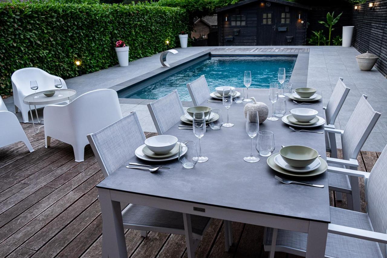 Chez Sabine Et Eric Maison Pour 6 Personnes Avec Piscine Chauffee Andenne Экстерьер фото